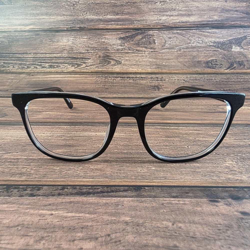 Kirkland Signature KS Mt. Adams Black Crystal Eyeglasses 52-18-145